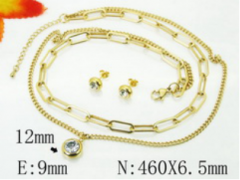 Stainless steel jewelry Necklace Eerrings  set Wholesale