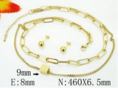 Stainless steel jewelry Necklace Eerrings  set Wholesale