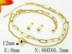 Stainless steel jewelry Necklace Eerrings  set Wholesale