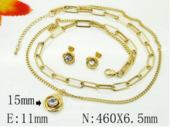 Stainless steel jewelry Necklace Eerrings  set Wholesale