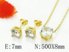 Stainless steel jewelry Necklace Eerrings  set Wholesale