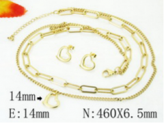 Stainless steel jewelry Necklace Eerrings  set Wholesale