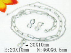Stainless steel jewelry Necklace Eerrings  set Wholesale