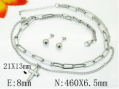 Stainless steel jewelry Necklace Eerrings  set Wholesale
