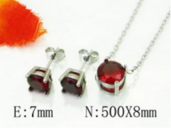 Stainless steel jewelry Necklace Eerrings  set Wholesale