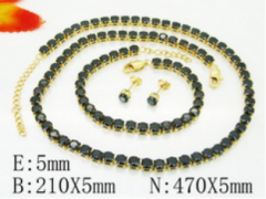 Stainless steel jewelry Necklace Eerrings Bracelet set Wholesale