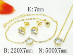 Stainless steel jewelry Necklace Eerrings Bracelet set Wholesale
