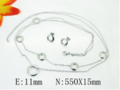Stainless steel jewelry Necklace Eerrings set Wholesale