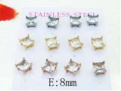 Stainless steel jewelry Earring (6pairs) wholesale