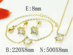 Stainless steel jewelry Necklace Eerrings Bracelet set Wholesale