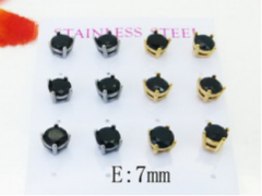 Stainless steel jewelry Earring (6pairs) wholesale