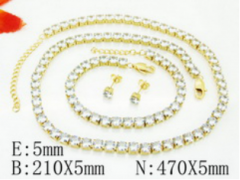 Stainless steel jewelry Necklace Eerrings Bracelet set Wholesale