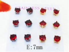 Stainless steel jewelry Earring (6pairs) wholesale