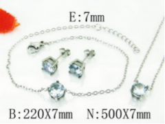Stainless steel jewelry Necklace Eerrings Bracelet set Wholesale