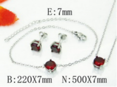 Stainless steel jewelry Necklace Eerrings Bracelet set Wholesale