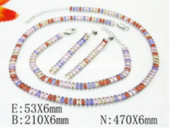 Stainless steel jewelry Necklace Eerrings Bracelet set Wholesale