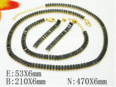 Stainless steel jewelry Necklace Eerrings Bracelet set Wholesale