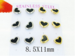 Stainless steel jewelry Earring (6pairs) wholesale