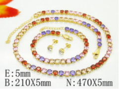 Stainless steel jewelry Necklace Eerrings Bracelet set Wholesale