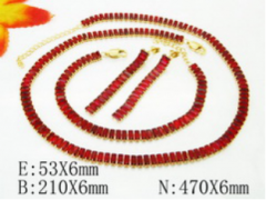 Stainless steel jewelry Necklace Eerrings Bracelet set Wholesale