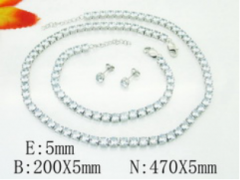 Stainless steel jewelry Necklace Eerrings Bracelet set Wholesale