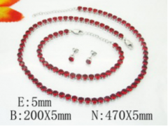 Stainless steel jewelry Necklace Eerrings Bracelet set Wholesale