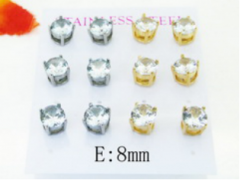 Stainless steel jewelry Earring (6pairs) wholesale