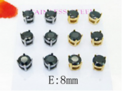 Stainless steel jewelry Earring (6pairs) wholesale