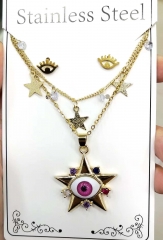 Stainless steel jewelry Necklace Earrings set Wholesale