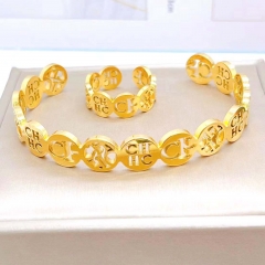 Stainless steel jewelry women Bracelet and ring Wholesale