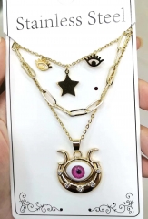 Stainless steel jewelry Necklace Earrings set Wholesale