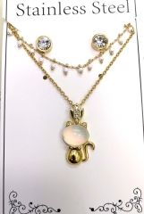 Stainless steel jewelry Necklace Earrings set Wholesale