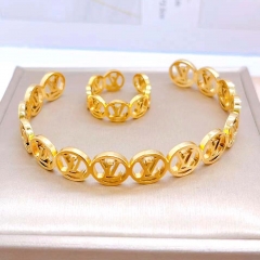 Stainless steel jewelry women Bracelet and ring Wholesale