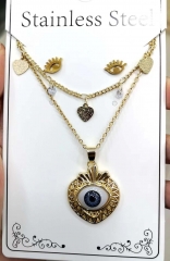 Stainless steel jewelry Necklace Earrings set Wholesale