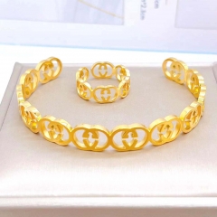 Stainless steel jewelry women Bracelet and ring Wholesale
