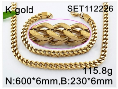 Stainless steel jewelry Necklace Bracelet set Wholesale