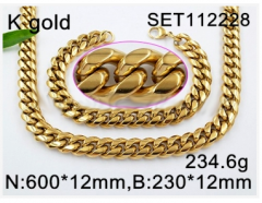 Stainless steel jewelry Necklace Bracelet set Wholesale