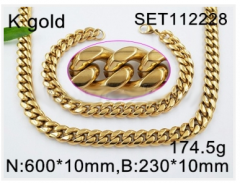 Stainless steel jewelry Necklace Bracelet set Wholesale