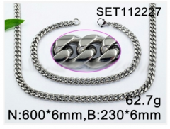 Stainless steel jewelry Necklace Bracelet set Wholesale