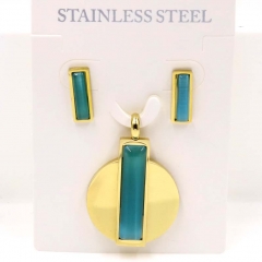 Stainless steel jewelry Necklace Earrings set Wholesale