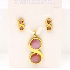 Stainless steel jewelry Necklace Earrings set Wholesale