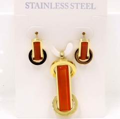 Stainless steel jewelry Necklace Earrings set Wholesale