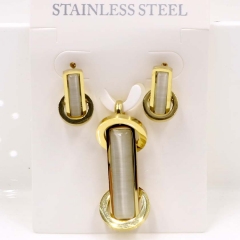 Stainless steel jewelry Necklace Earrings set Wholesale