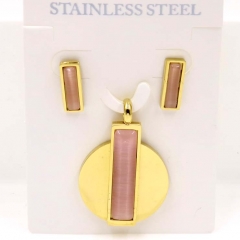 Stainless steel jewelry Necklace Earrings set Wholesale
