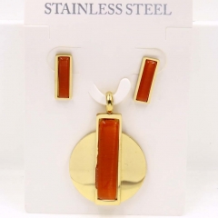 Stainless steel jewelry Necklace Earrings set Wholesale