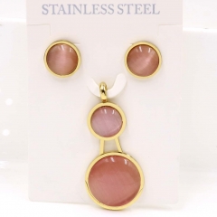 Stainless steel jewelry Necklace Earrings set Wholesale