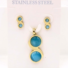 Stainless steel jewelry Necklace Earrings set Wholesale