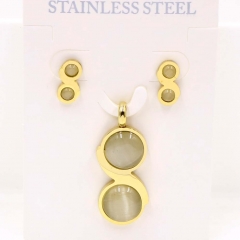 Stainless steel jewelry Necklace Earrings set Wholesale