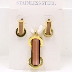 Stainless steel jewelry Necklace Earrings set Wholesale