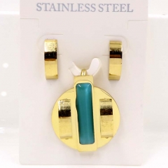 Stainless steel jewelry Necklace Earrings set Wholesale